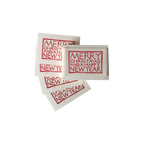 Set of Simple Christmas Gift Tags Red