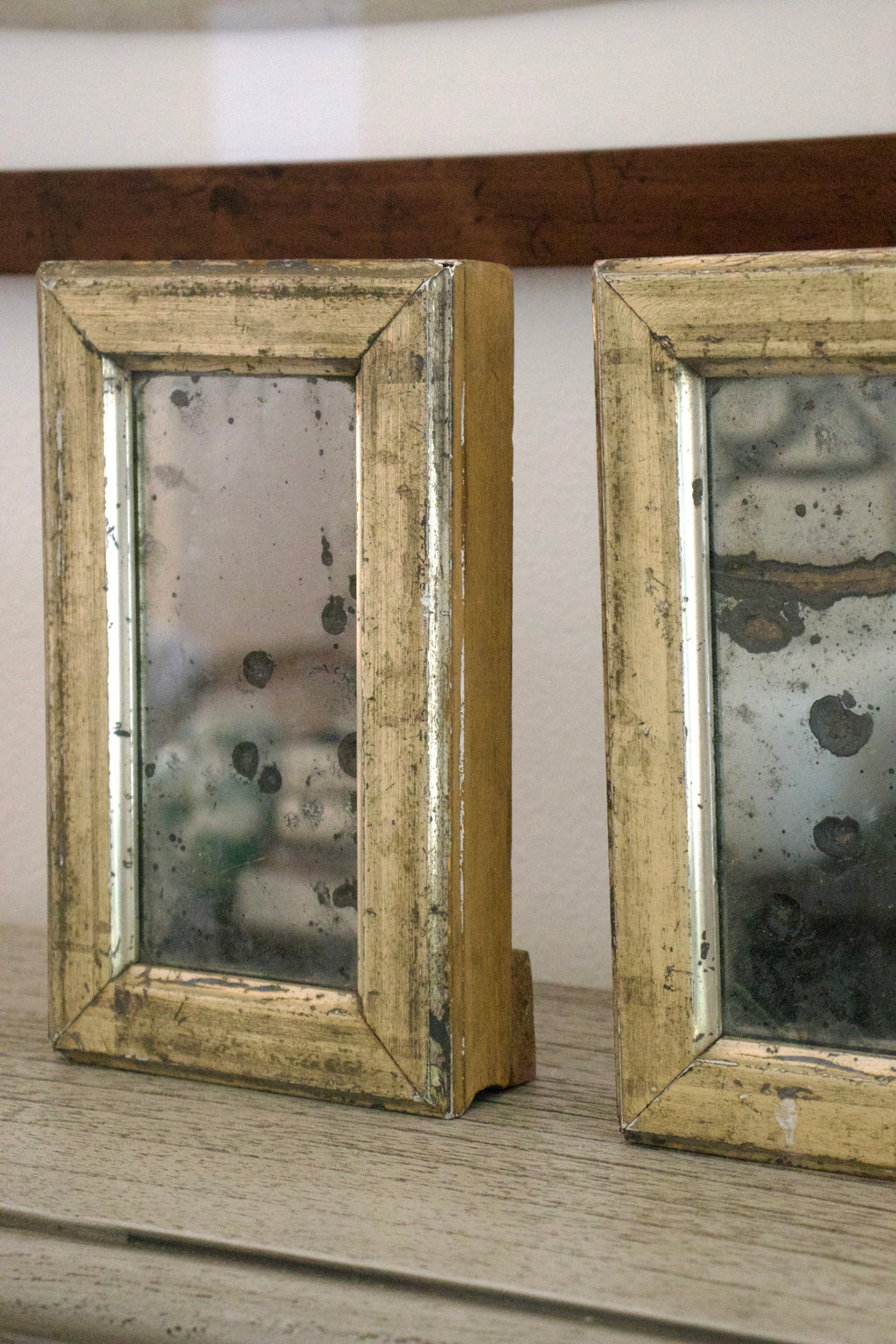 18th Ct French Tabletop Traveling Mirror
