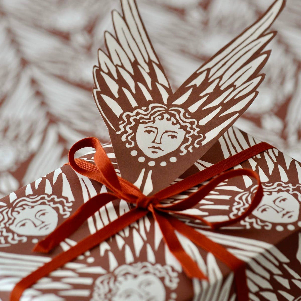 5 Suffolk Angels Gift Tags Cocoa