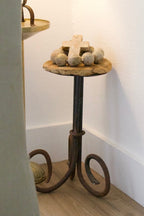 Iron & Wood Antique French Cocktail Stand