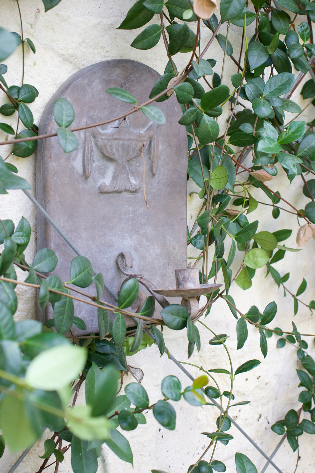 French Antique Bluestone Sconce