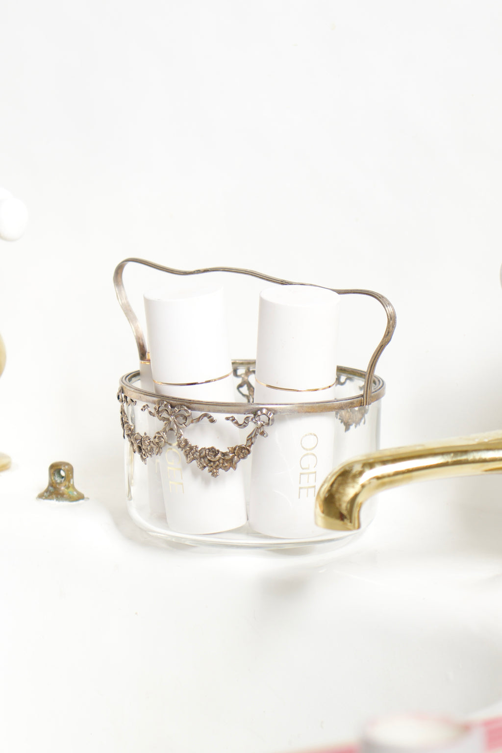 Delicate Silver Ribbon Dish