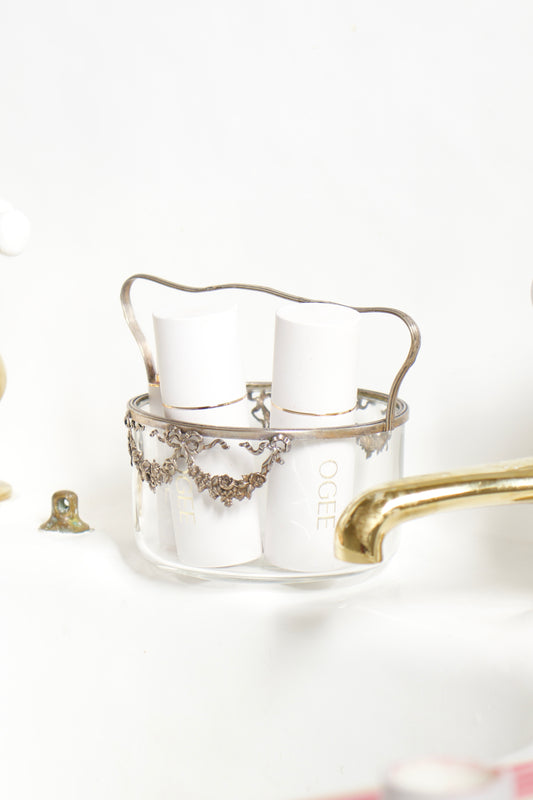 Delicate Silver Ribbon Dish