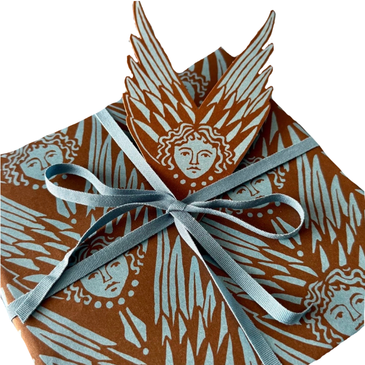 Patterned Paper Suffolk Angels Bruised Copper