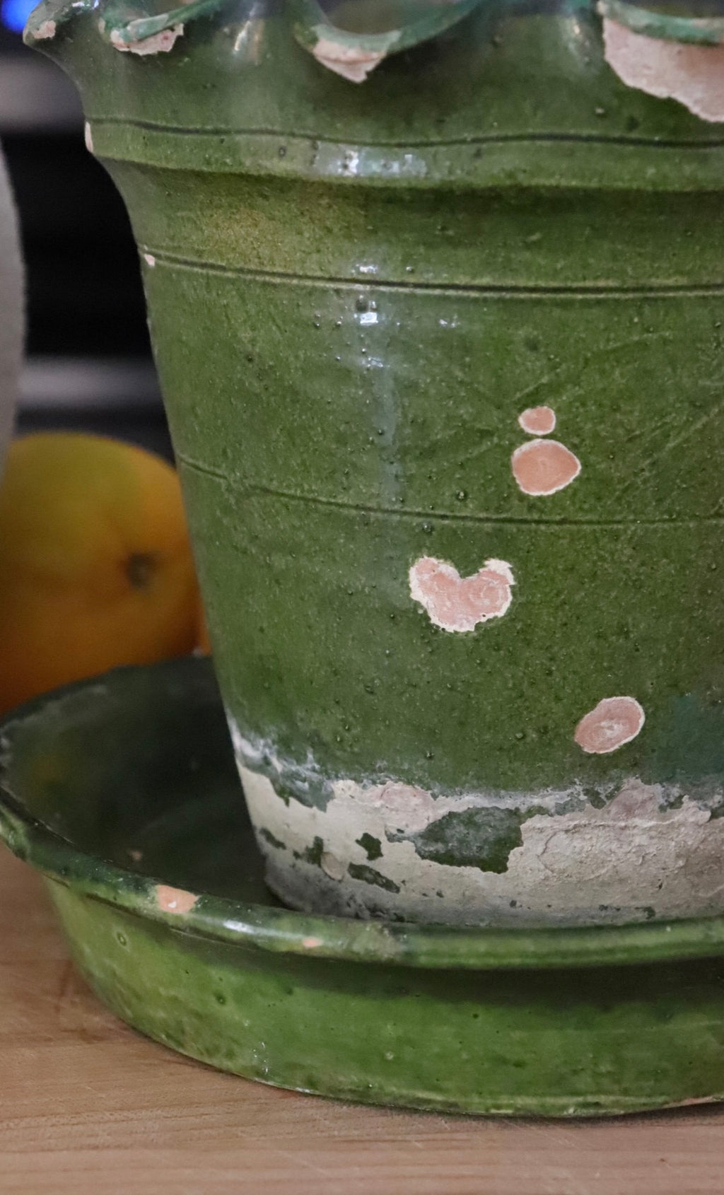 Late 19th Ct Ruffled Rim Planter