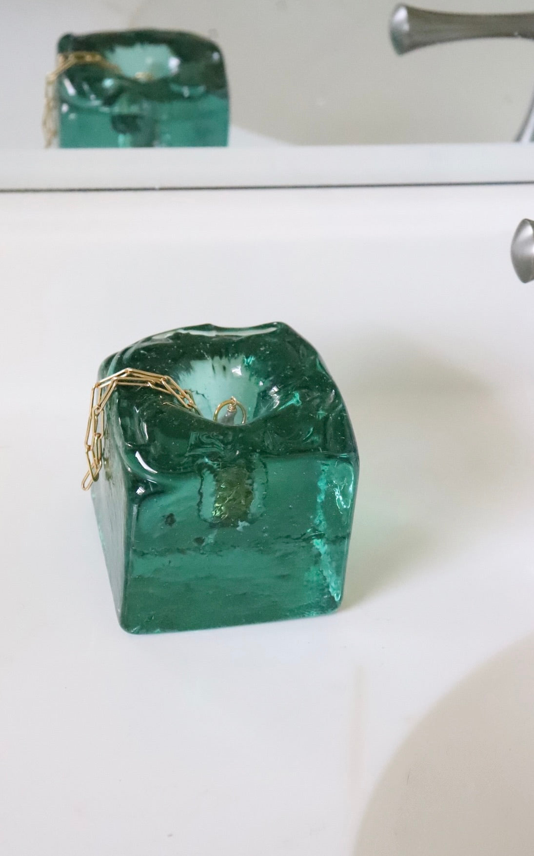 Acquamarine 1970's French Artisanal Catchall