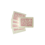Set of Simple Christmas Gift Tags Pink