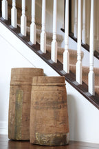 Antique Indian Wood Butter Pots