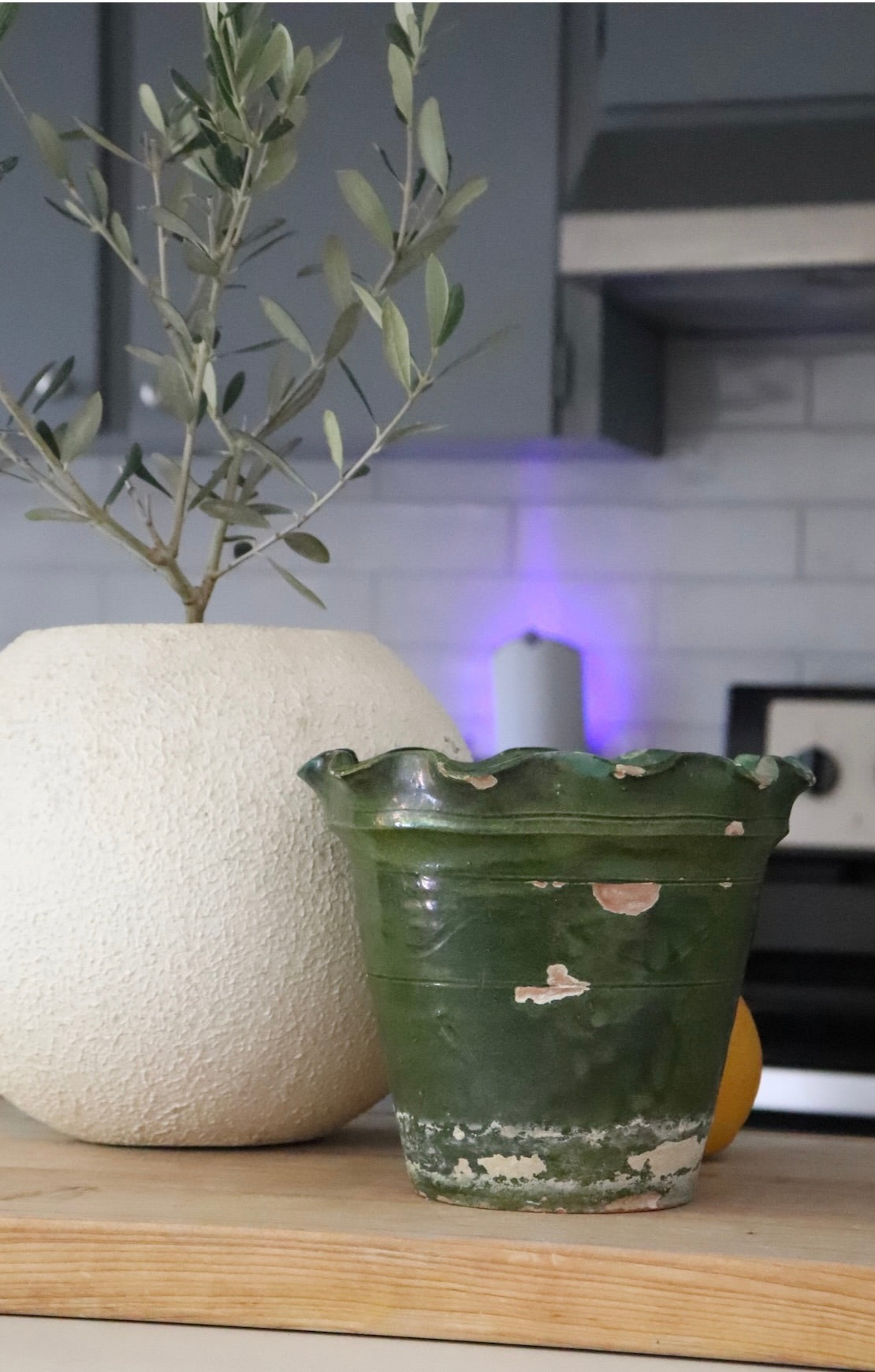 Late 19th Ct Ruffled Rim Planter
