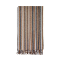 Santa Cruz-Navy/Rust-Merino Lambswool Throw-Made in England