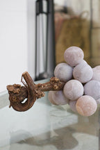 Mid 20th Ct XL Belgian Alabaster Grapes