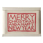 Set of Simple Christmas Gift Tags Red